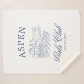 Couverture Sherpa Après Ski Avec La Mariée à être Bach Week-end (Devant (Horizontal))