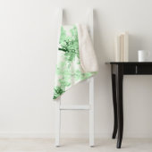 Couverture Sherpa Apricot en fleurs. (En situation)