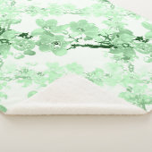 Couverture Sherpa Apricot en fleurs. (3/4)