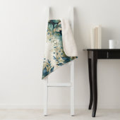 Couverture Sherpa Aqua Arboretum Foliage captivant Sherpa Blanket (En situation)