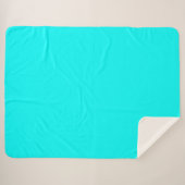 Couverture Sherpa Aqua (couleur solide) (Devant (Horizontal))