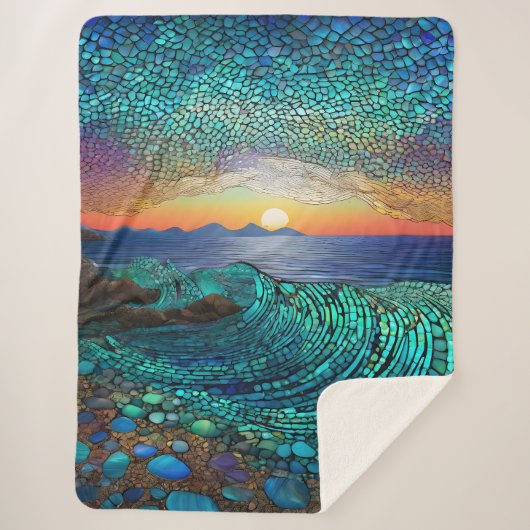 Couverture Sherpa Aqua Mirage (Devant)