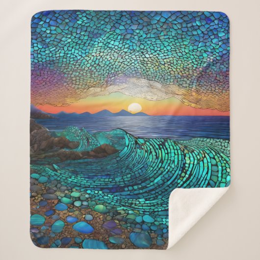 Couverture Sherpa Aqua Mirage (Devant)