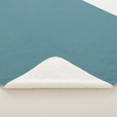 Couverture Sherpa Aqua - Turquoise - Turquoise - Couleur solide bleu (3/4)