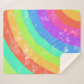 Couverture Sherpa Aquarelle à arc-en-ciel (Devant (Horizontal))