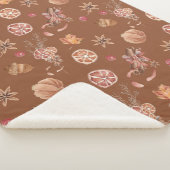 Couverture Sherpa Aquarelle Automne L'Action de grâce (3/4)