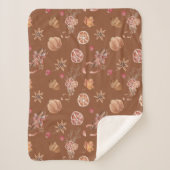 Couverture Sherpa Aquarelle Automne L'Action de grâce (Devant)