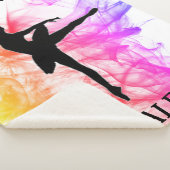 Couverture Sherpa Aquarelle Ballerina Dance Pastel (3/4)