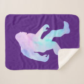 Couverture Sherpa Aquarelle Bigfoot (Devant (Horizontal))