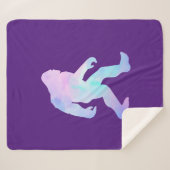 Couverture Sherpa Aquarelle Bigfoot (Devant (Horizontal))