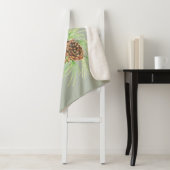 Couverture Sherpa Aquarelle Black Capped Chickadee Bird Faune (En situation)