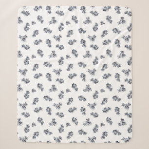 Couverture Sherpa Aquarelle bleue