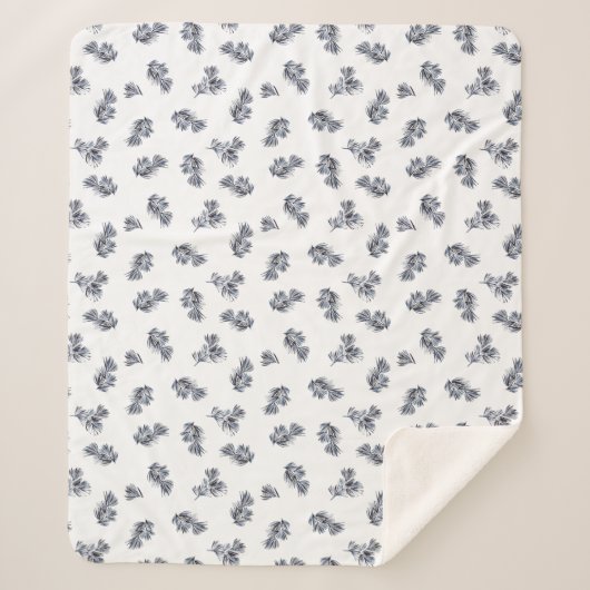 Couverture Sherpa Aquarelle bleue (Devant)