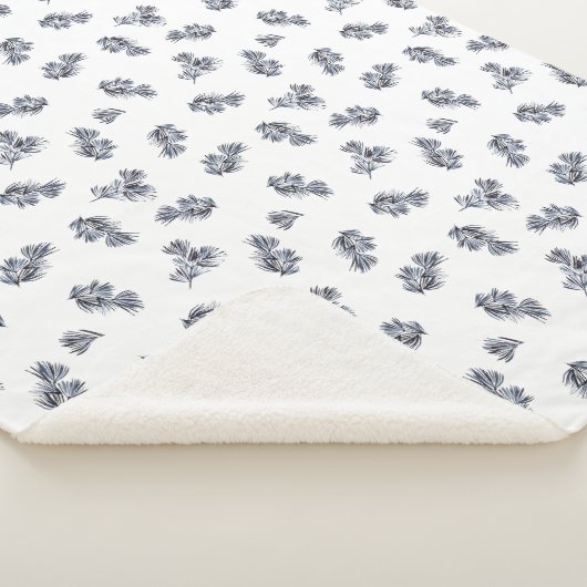 Couverture Sherpa Aquarelle bleue (3/4)