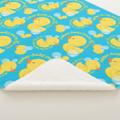 Couverture Sherpa Aquarelle bleue Caoutchouc Vous êtes l'unique (3/4)