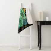 Couverture Sherpa Aquarelle, cactus lancer oreiller (En situation)