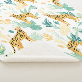 Couverture Sherpa Aquarelle Cheetah (3/4)