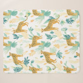 Couverture Sherpa Aquarelle Cheetah (Devant (Horizontal))