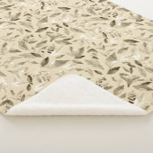 Couverture Sherpa Aquarelle chute feuilles 4 (3/4)