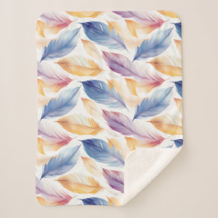 Couverture Sherpa Aquarelle colorée