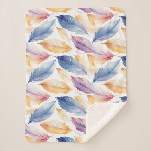Couverture Sherpa Aquarelle colorée (Devant)
