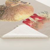 Couverture Sherpa Aquarelle Cute Canard Caoutchouc Botte Art animal (3/4)