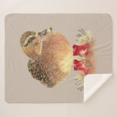Couverture Sherpa Aquarelle Cute Canard Caoutchouc Botte Art animal (Devant (Horizontal))