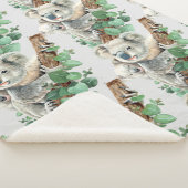 Couverture Sherpa Aquarelle Cute Koala Ours Faune Animal Art (3/4)