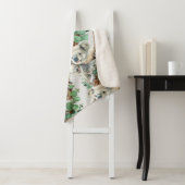 Couverture Sherpa Aquarelle Cute Koala Ours Faune Animal Art (En situation)