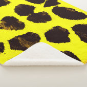Couverture Sherpa Aquarelle de Poster de animal Abstrait Leopard (3/4)