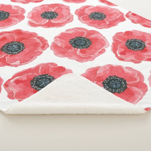 Couverture Sherpa Aquarelle des papillons (3/4)