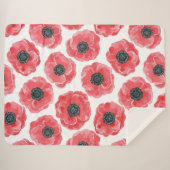 Couverture Sherpa Aquarelle des papillons (Devant (Horizontal))