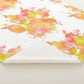 Couverture Sherpa Aquarelle Empreinte de patte de chien (3/4)