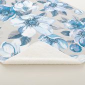 Couverture Sherpa Aquarelle en fleurs de cerisier : Pommier sans cou (3/4)