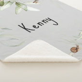 Couverture Sherpa Aquarelle Floral Drop Baby Boy Petit (3/4)