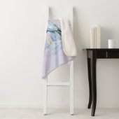 Couverture Sherpa Aquarelle Great Blue Heron Bird Nature (En situation)