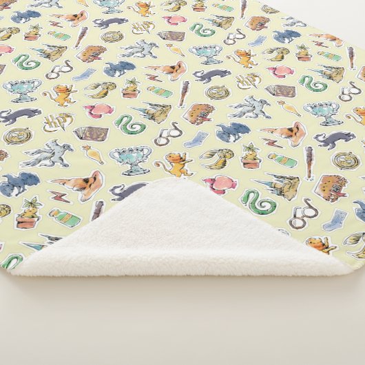 Couverture Sherpa Aquarelle Harry Potter Icons (3/4)