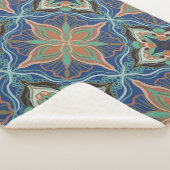 Couverture Sherpa Aquarelle Marrakech Floral Carrelage (3/4)