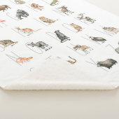 Couverture Sherpa Aquarelle mignonne Alphabet animal (3/4)