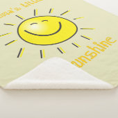 Couverture Sherpa Aquarelle mignonne petit soleil de grand-mère (3/4)