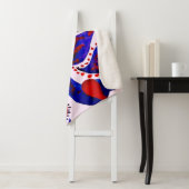 Couverture Sherpa Aquarelle motif sans couture avec cachemire. Abstr (En situation)