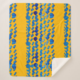 Couverture Sherpa Aquarelle motif transparent avec taches abstraites