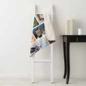 Couverture Sherpa Aquarelle orange Grand Collage photo (En situation)