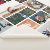 Couverture Sherpa Aquarelle orange Grand Collage photo (3/4)