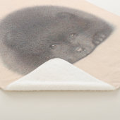 Couverture Sherpa Aquarelle Poméranie Noire (3/4)