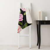 Couverture Sherpa Aquarelle Roses 20 (En situation)