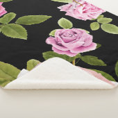 Couverture Sherpa Aquarelle Roses 20 (3/4)