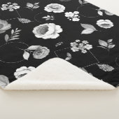 Couverture Sherpa Aquarelle Roses 33 (3/4)