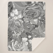 Couverture Sherpa Aquarelle Roses 39 (Devant)