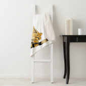 Couverture Sherpa Aquarelle sur tigre (En situation)